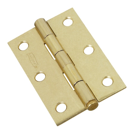 National Hardware National Hardware 3 in. L Brass Narrow Hinge 2 pk N142-067